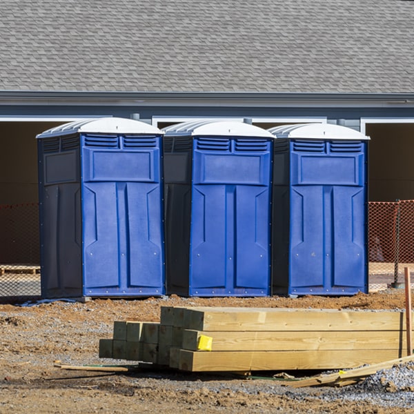 are there any restrictions on where i can place the portable restrooms during my rental period in Pendleton IN